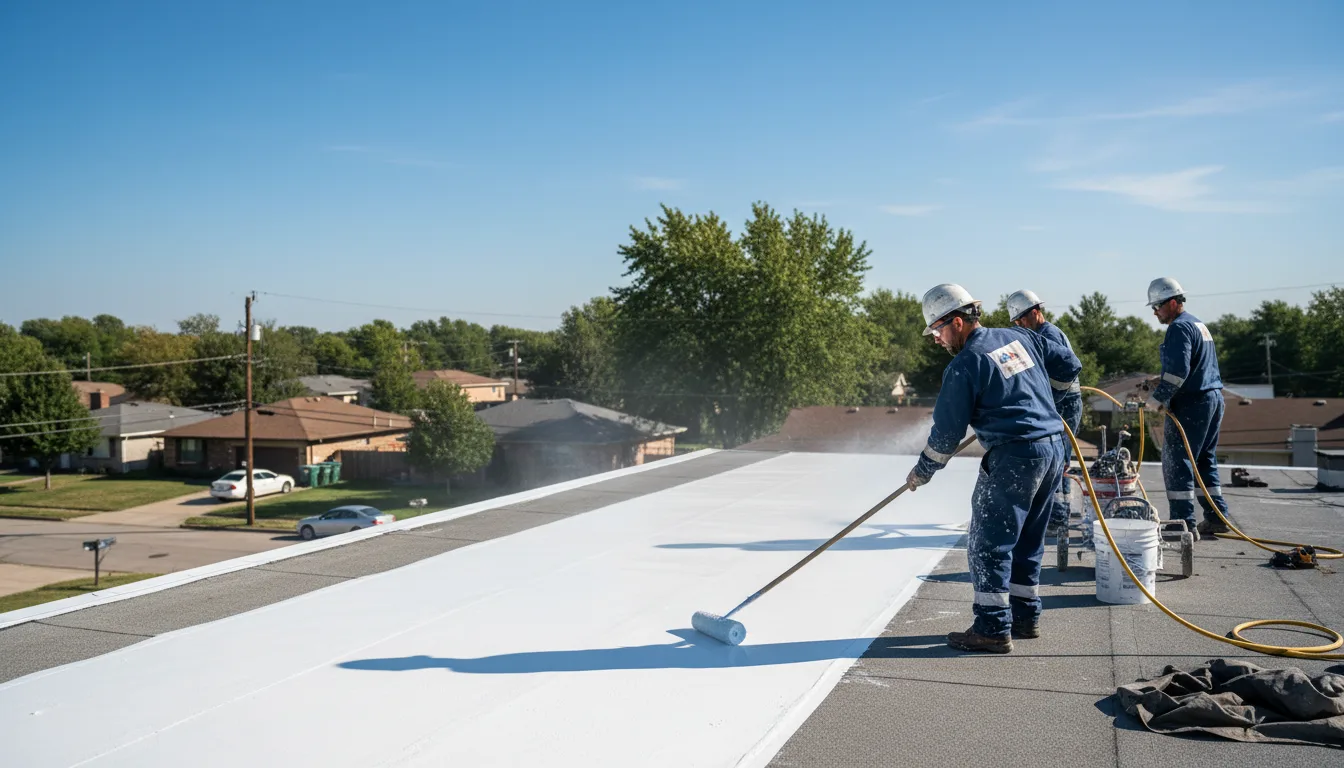Commercial roof coating in Binger, OK near me